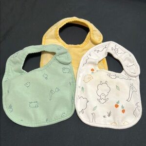 Carter’s Baby Bib Set - Yellow, Green, and White
